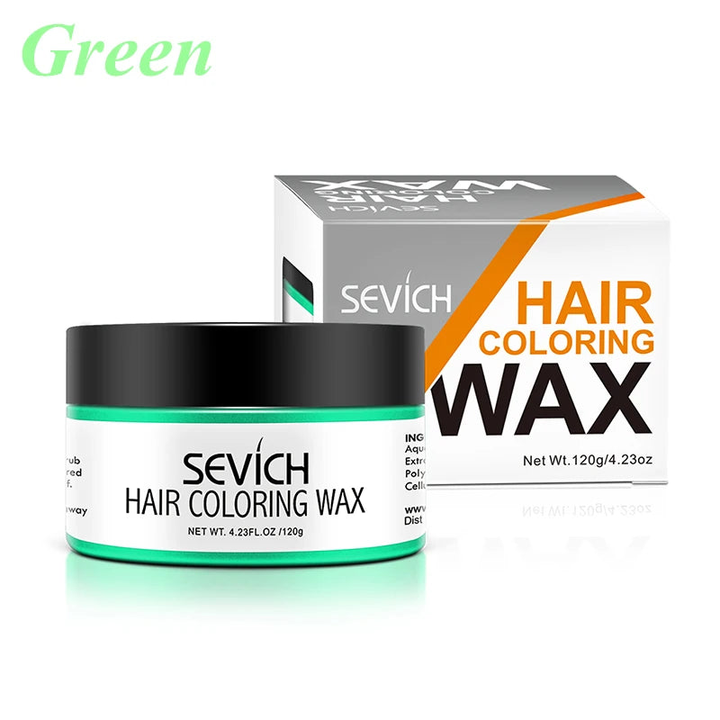 Temporary Hair Color Wax Men Diy Mud One-Time Molding Paste Dye Cream Hair Gel for Hair Coloring Styling Silver Grey 120G