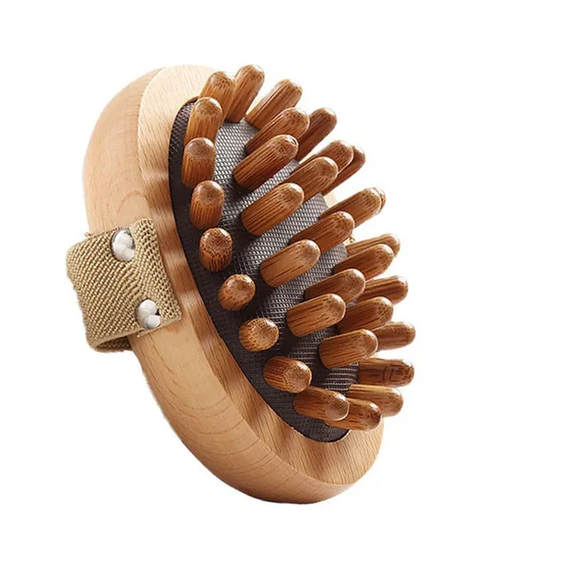 Wooden Body anti Cellulite Brush 