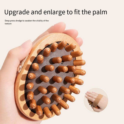 Wooden Body anti Cellulite Brush 