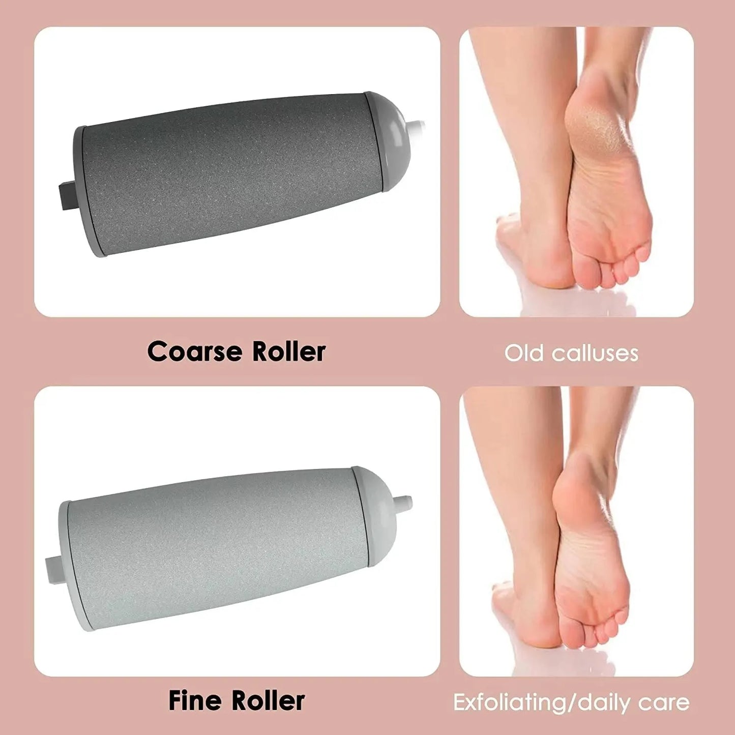 Pink Electric Foot Grinder - Skin Remover & Healer