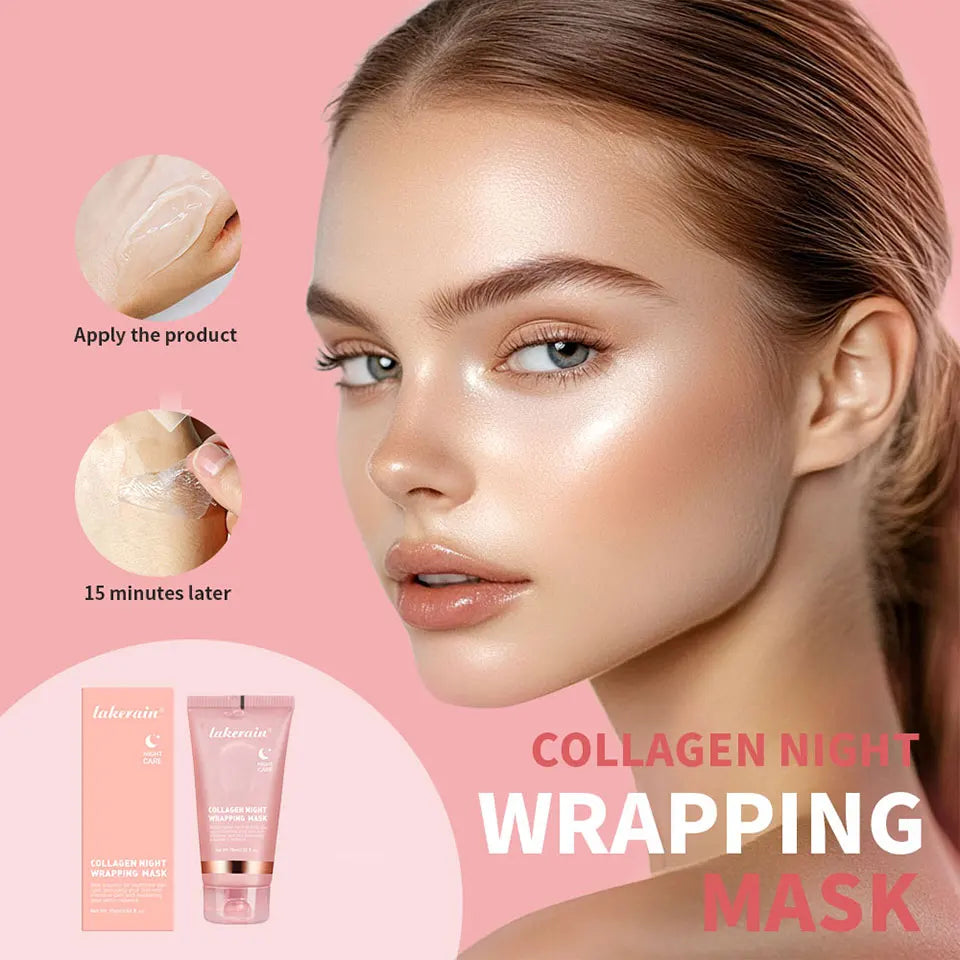 Collagen Overnight Peel-Off Facial Mask - Deeply Hydrating Night Care Cream