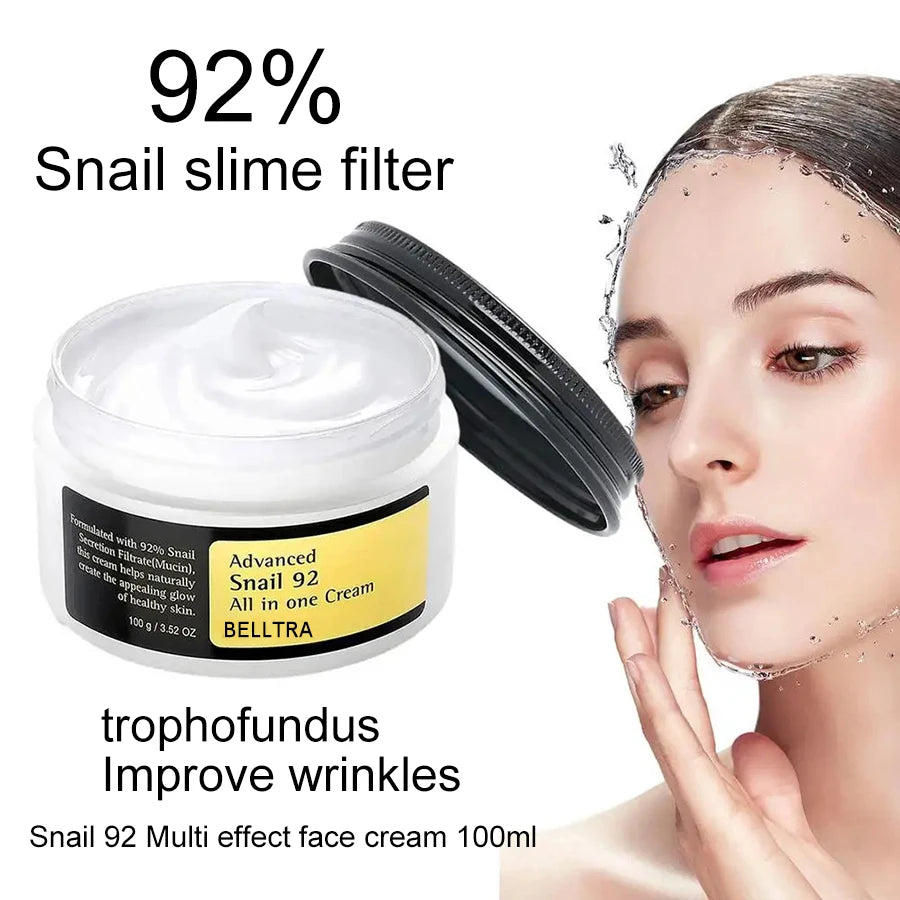 Advanced Snail Mucin 92% Snail Anti-Aging Repair Cream Skin Barrier Improvement Nourishing Cream Korean Skin Care Facial Cream