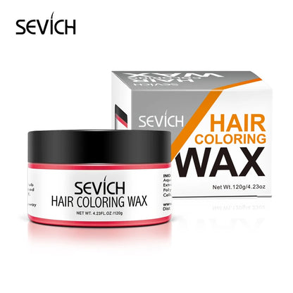 Temporary Hair Color Wax Men Diy Mud One-Time Molding Paste Dye Cream Hair Gel for Hair Coloring Styling Silver Grey 120G