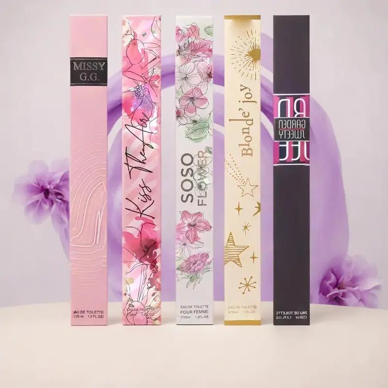 Elegant Long - Lasting Fragrance Perfume 5 Pcs Set - The Girly Things