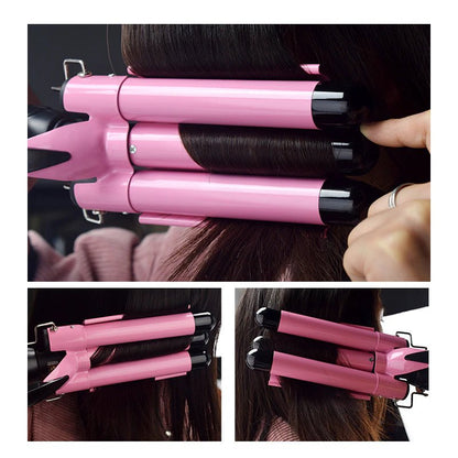 Professional Hair Curling Iron Ceramic Triple Barrel Hair Curler Irons Hair Wave Waver Styling Tools Hair Styler Wand - The Girly Things