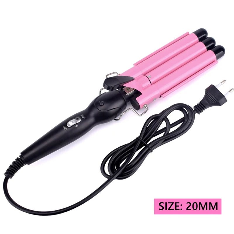 Professional Hair Curling Iron Ceramic Triple Barrel Hair Curler Irons Hair Wave Waver Styling Tools Hair Styler Wand - The Girly Things