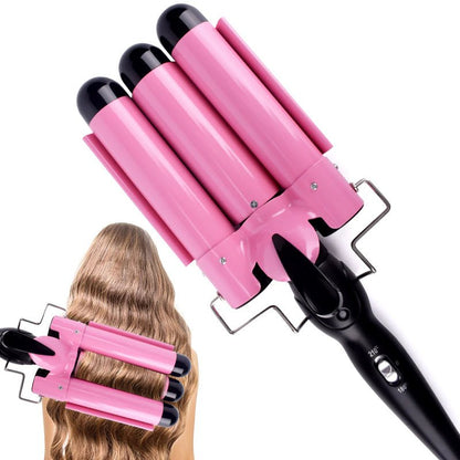 Professional Hair Curling Iron Ceramic Triple Barrel Hair Curler Irons Hair Wave Waver Styling Tools Hair Styler Wand - The Girly Things